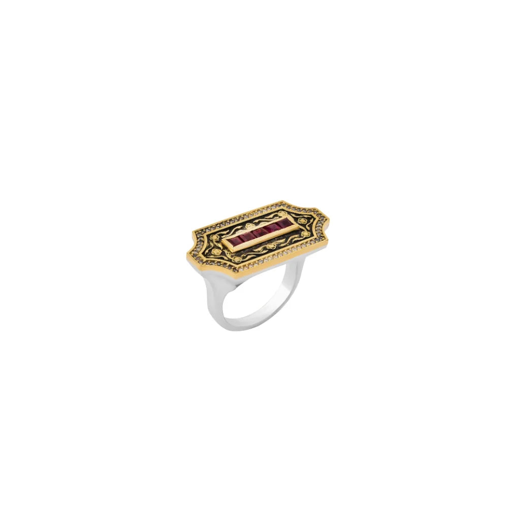 18K Gold Ruby Enderun-u Zarafet Ring