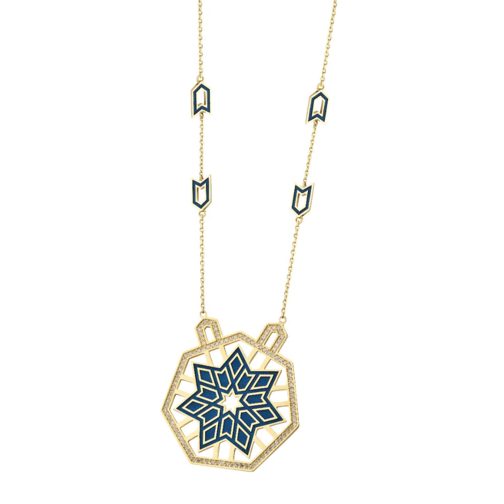 18K Seljuk Star Diamond Necklace