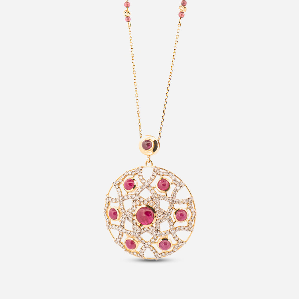 18K Gold Diamond Necklace