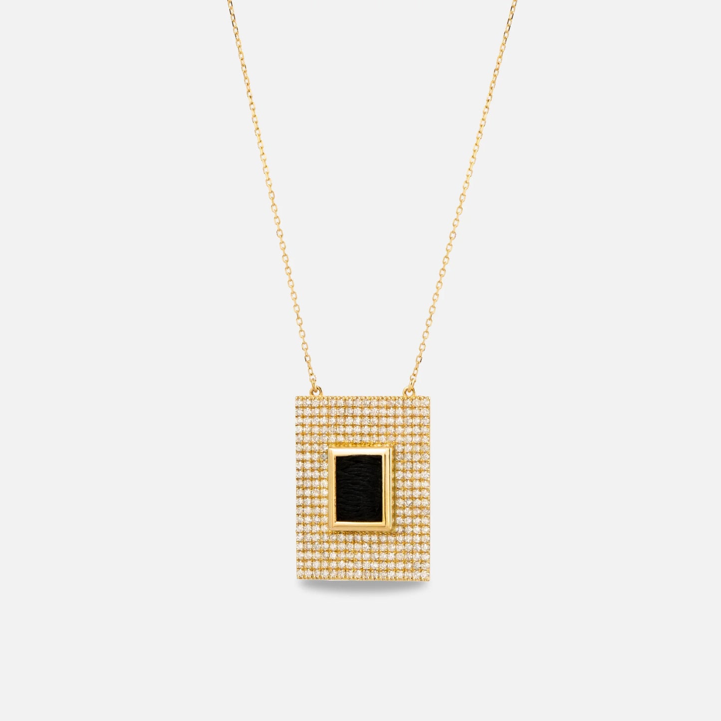 18K Gold Diamond Kiswah Al-Kaabah Necklace