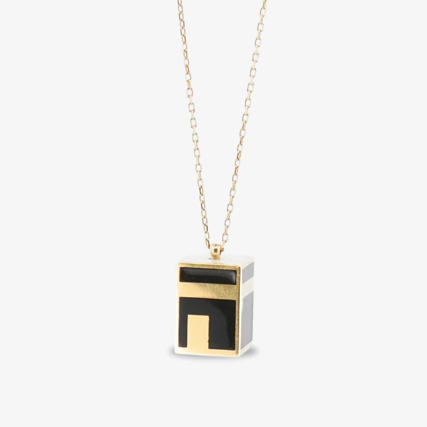 18K Gold Kaaba Necklace