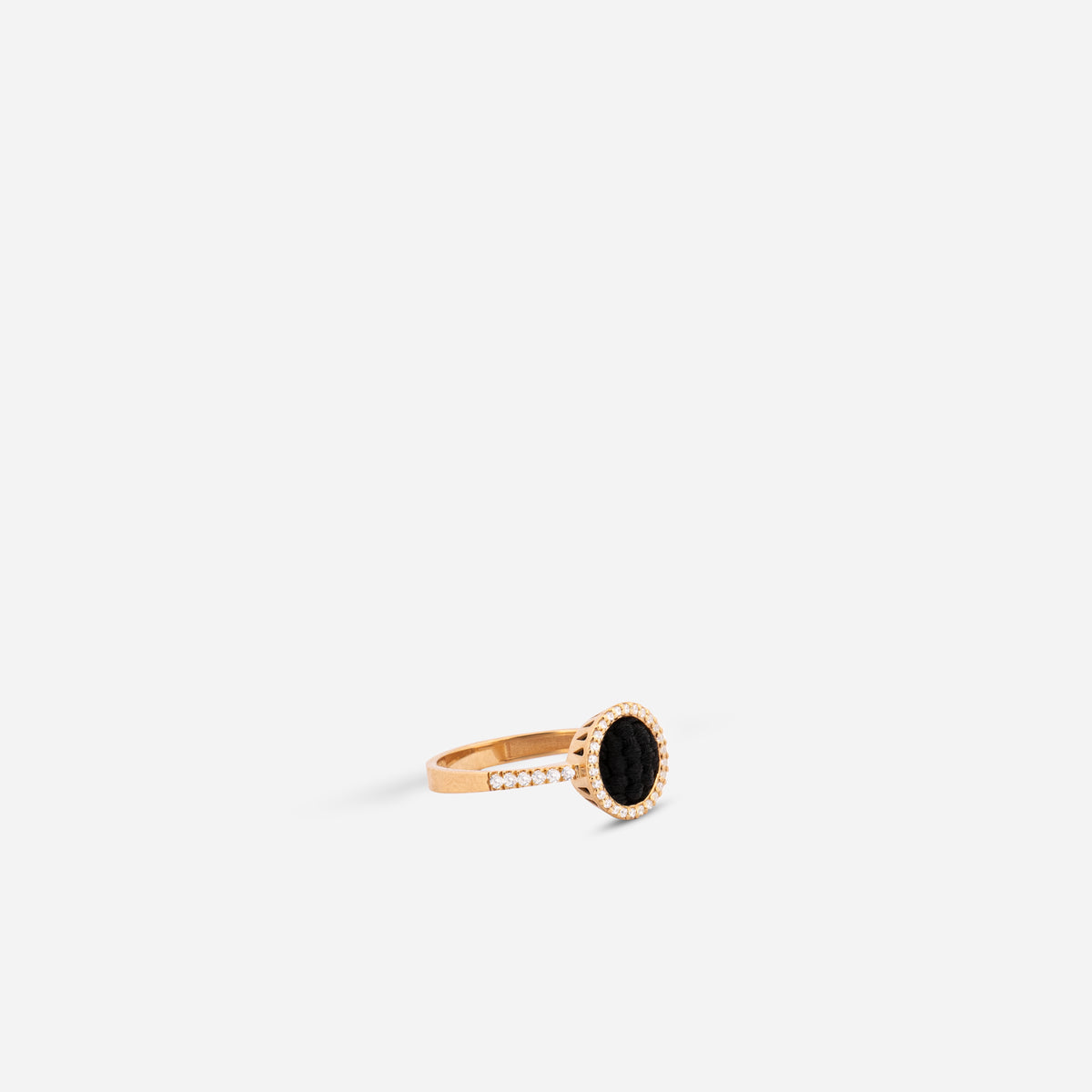 925 Sterling Silver Gold-Plated Kiswah Al-Kaabah Modern Ring
