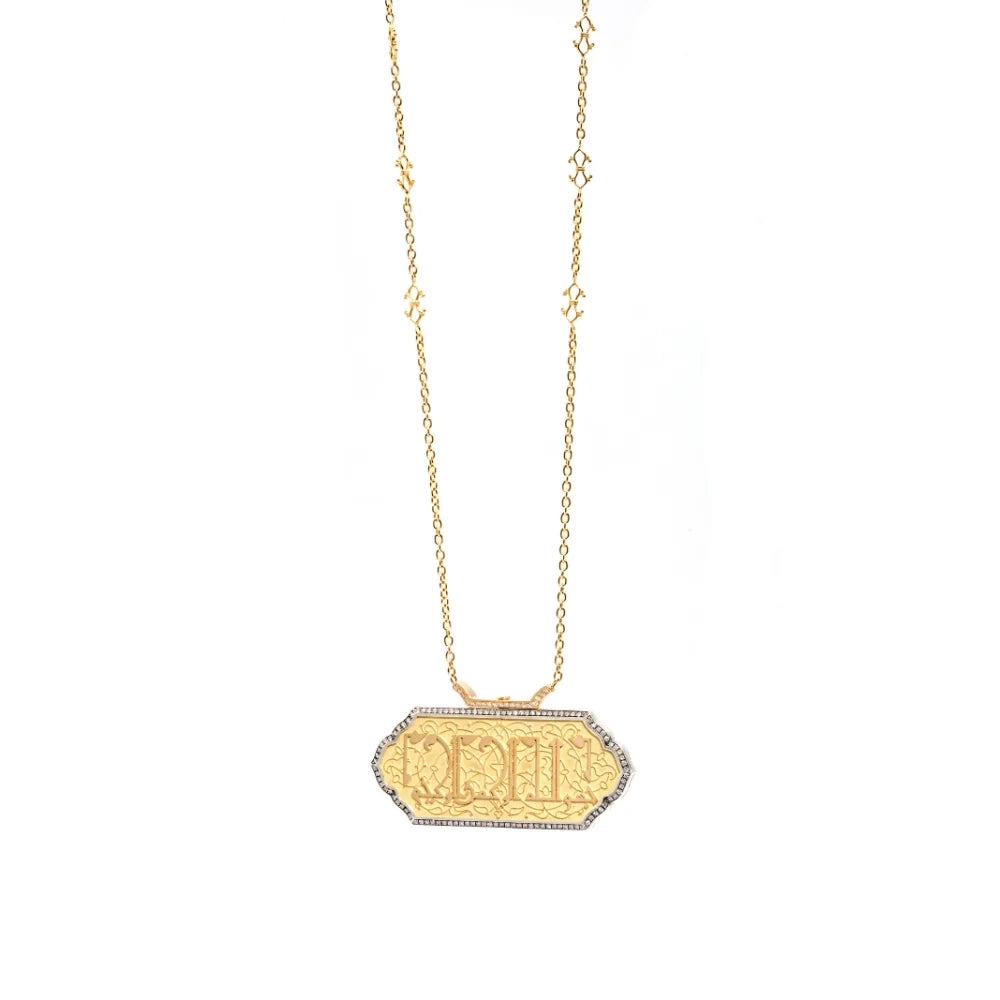 18K Gold Hat-ı Asil Necklace