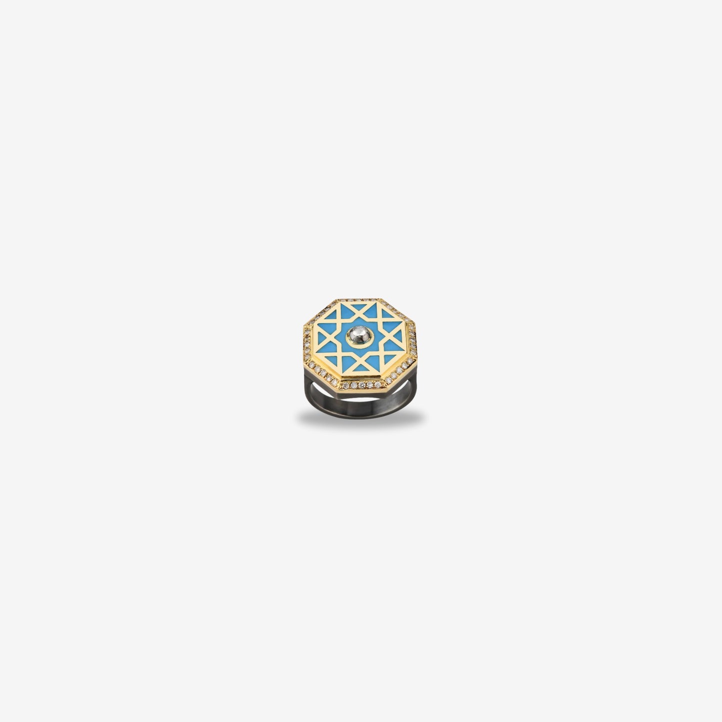 18K Gold Motif Harem-i Cevher Ring