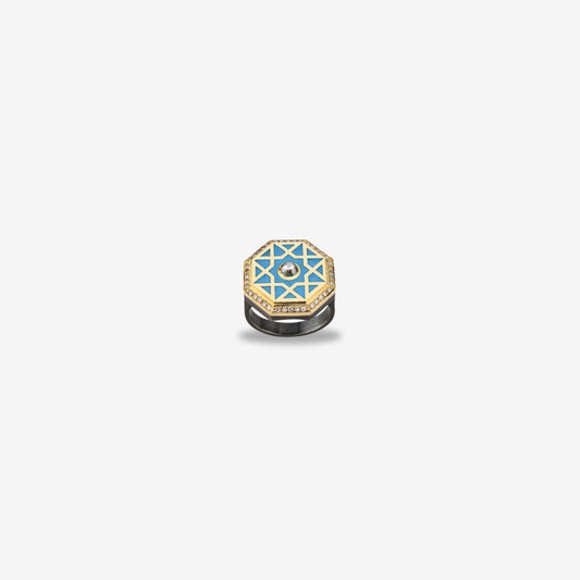 18K Gold Motif Harem-i Cevher Ring