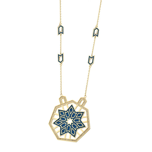18K Seljuk Star Diamond Necklace