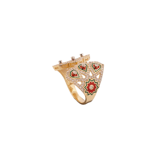 18K Gold Diamond Ring