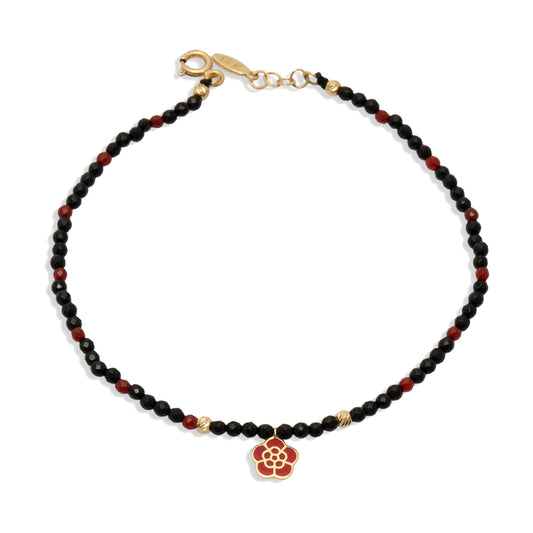 18K Gold Onyx Bracelet