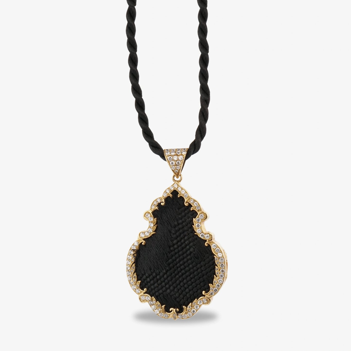 18K Gold Kiswah Al-Kaabah Motif Necklace