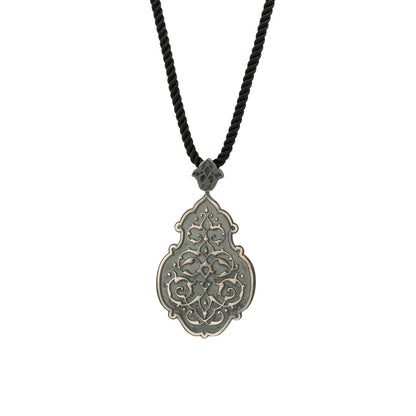 18K Gold Diamond Kiswah Al-Kaabah Qandeel Necklace