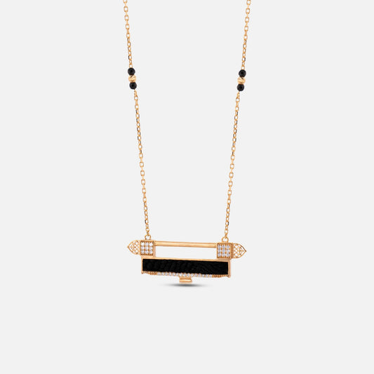 18K Gold Diamond Kiswah Al-Kaabah Light Flood Necklace