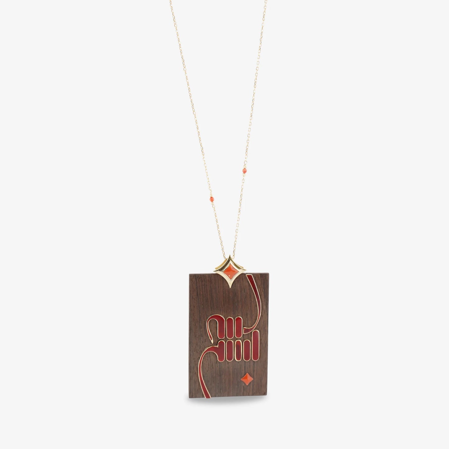 18K Gold Ebony Besmele Necklace