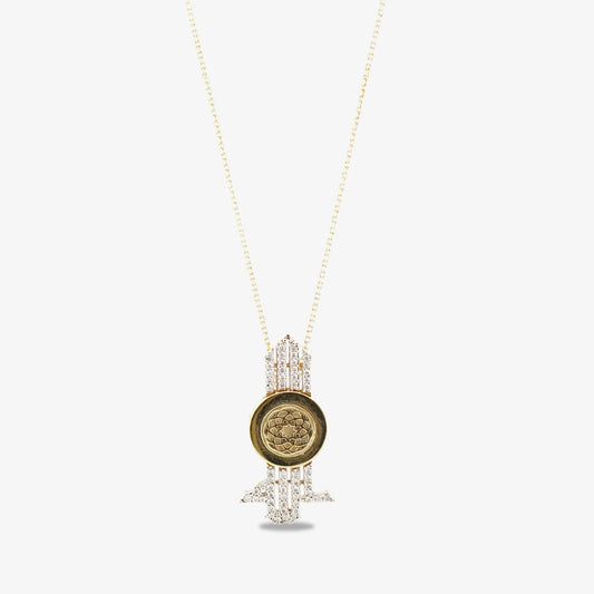 18K Gold Diamond-Studded Lafzatullah Summit Necklace