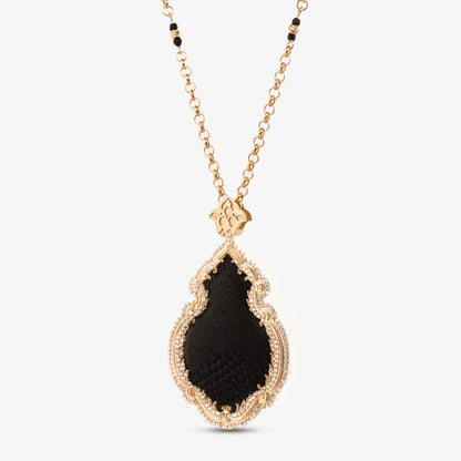 925 Sterling Silver Kiswah Al-Kaabah Candle Necklace