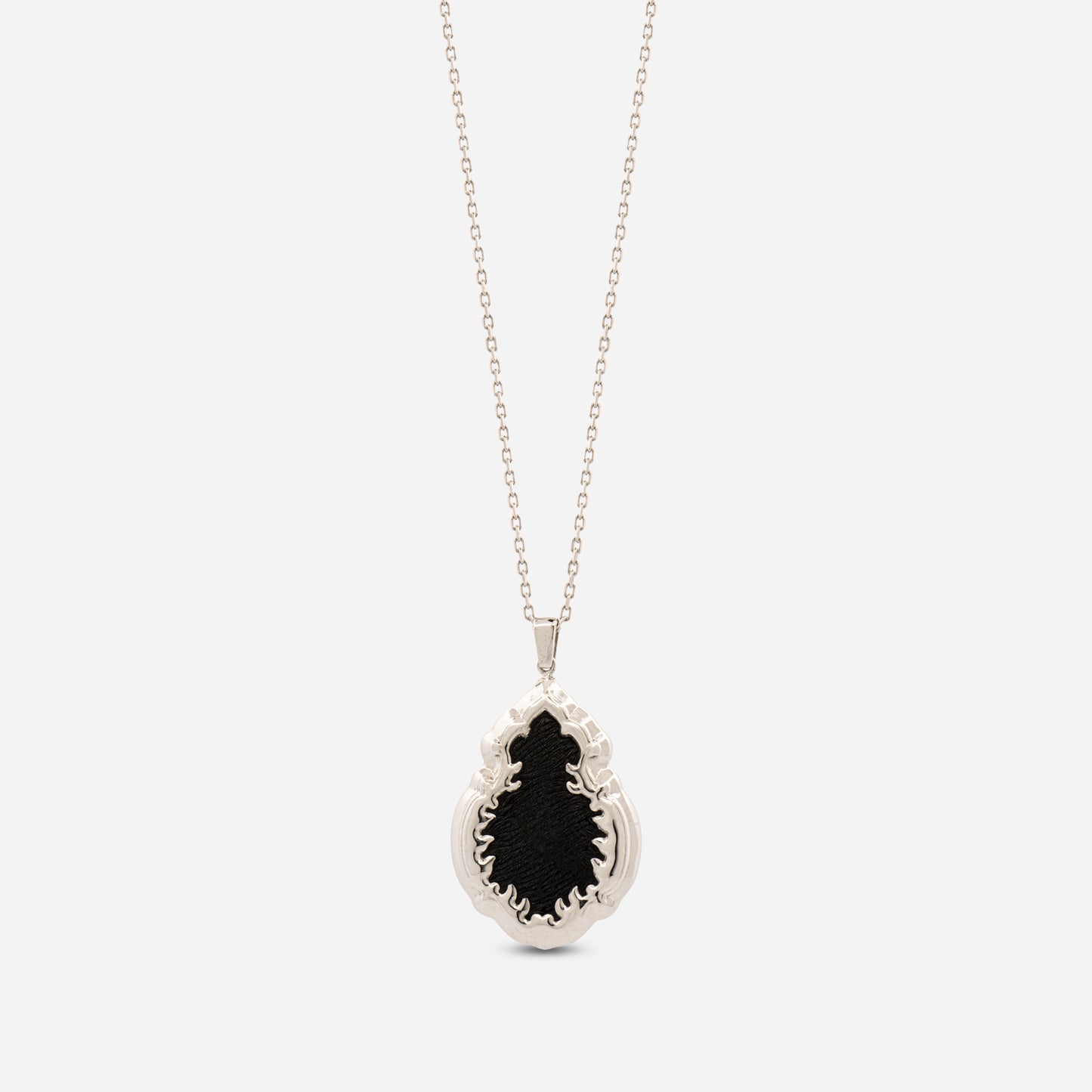 925 Sterling Silver Kiswah Al-Kaabah Mini Qandeel Necklace