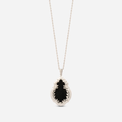 925 Sterling Silver Kiswah Al-Kaabah Mini Qandeel Necklace