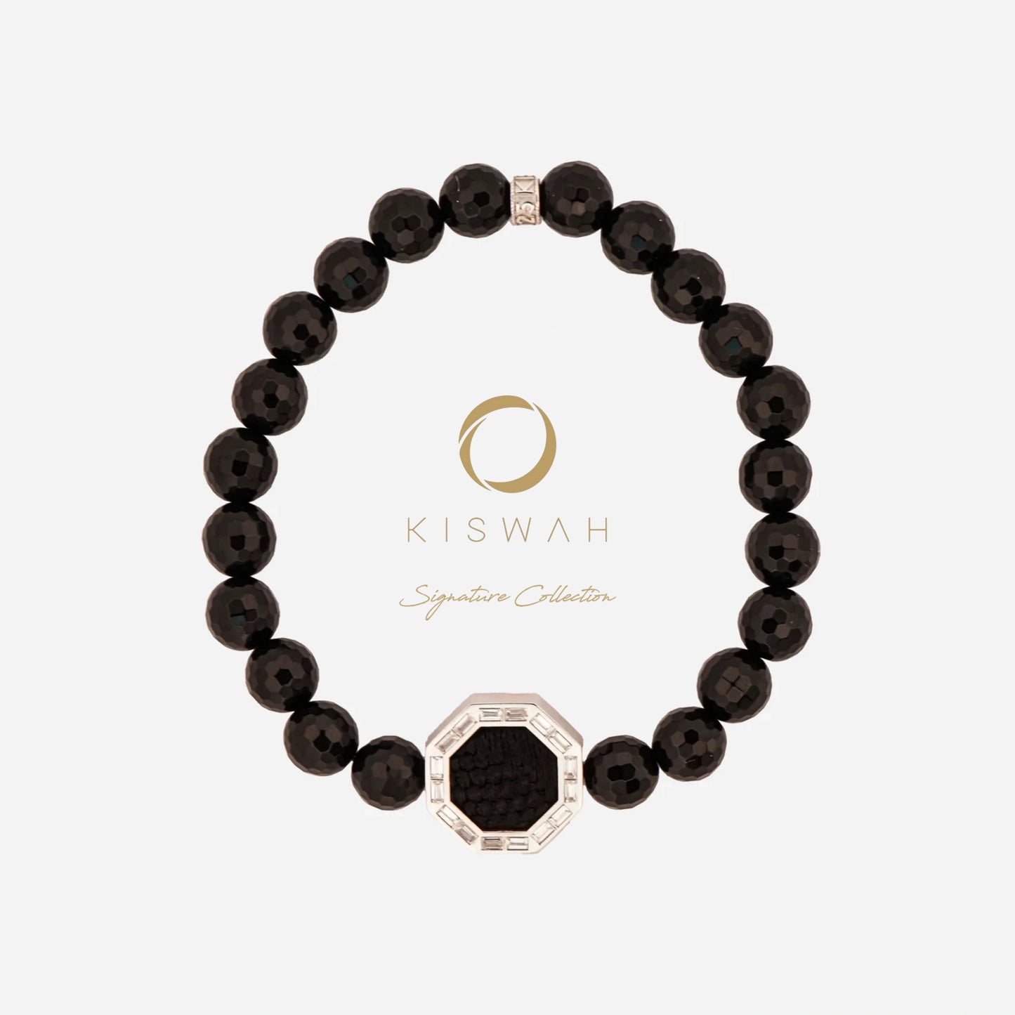 925 Sterling Silver Zircon Kiswah Al-Kaabah Octagon Bracelet