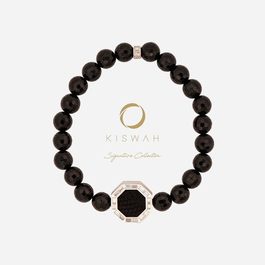 925 Sterling Silver Zircon Kiswah Al-Kaabah Octagon Bracelet