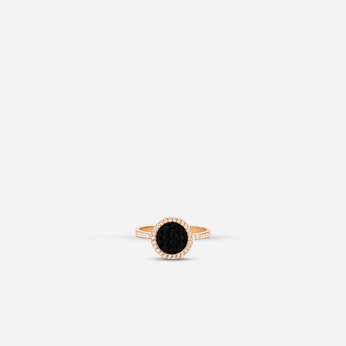 925 Sterling Silver Gold-Plated Kiswah Al-Kaabah Modern Ring
