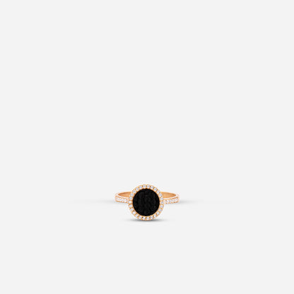 925 Sterling Silver Gold-Plated Kiswah Al-Kaabah Modern Ring