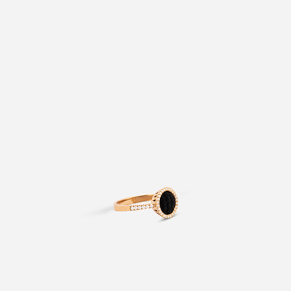925 Sterling Silver Gold-Plated Kiswah Al-Kaabah Modern Ring