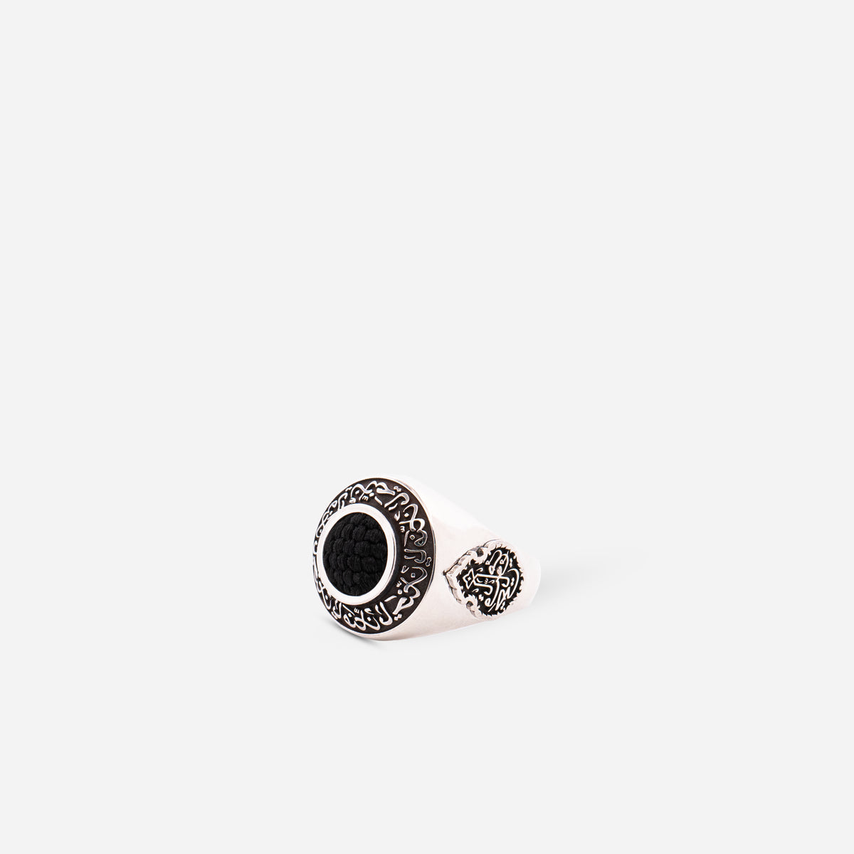 925 Sterling Silver Kiswah Al-Kaabah Ya Hannan Ya Mannan Ring