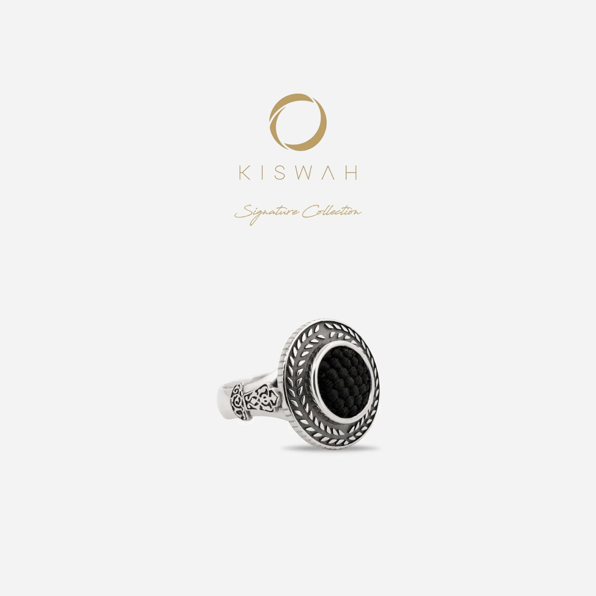 925 Sterling Silver Kiswah Al-Kaabah Traditional Islamic Ring